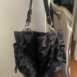 Coach black tote/shoulder bag. Used a few times. Great condition.
